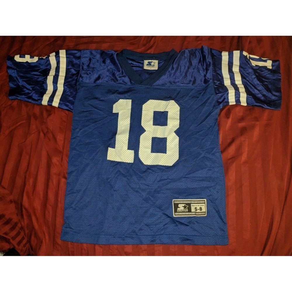 Vintage Peyton Manning Indianapolis Colts Starter NFL Jersey Youth S small 1999